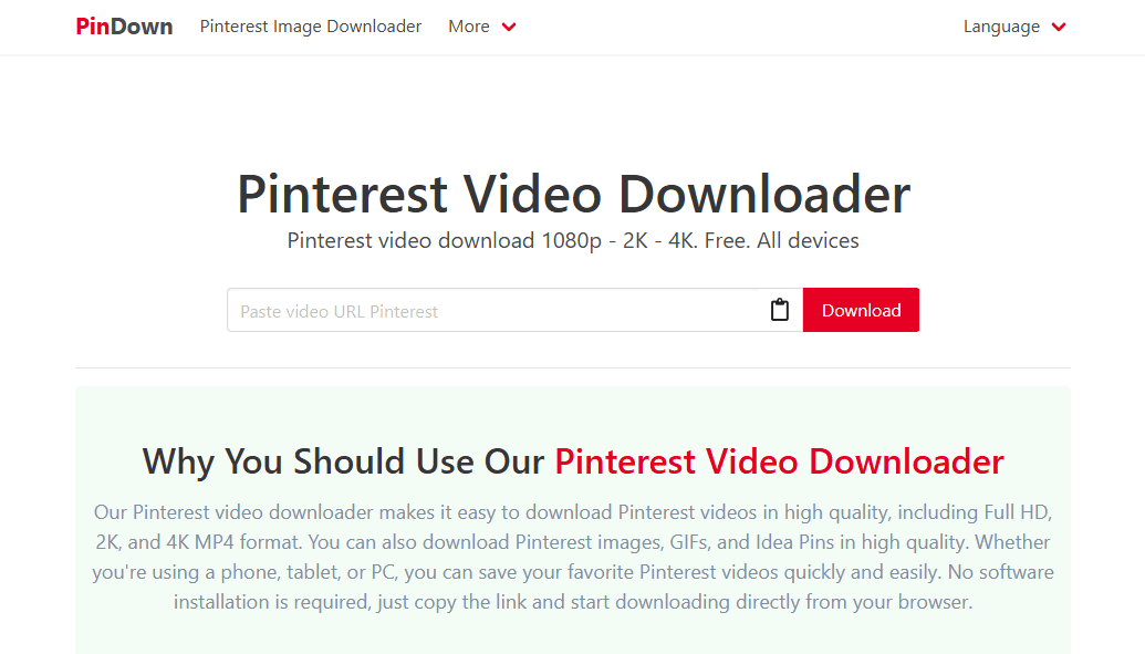 PinDown.io Homepage